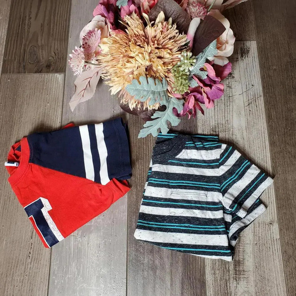 Janie and Jack and Jumping Beans Toddler Boy Shirt Bundle Size 2T Blue Red - Picture 1 of 12